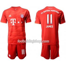 FC Bayern München JAMES 11 Børn Hjemme Fodboldsæt 2019-20 S/S (+ Korte bukser)